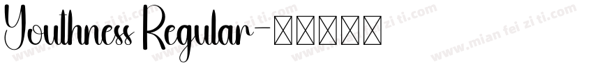 Youthness Regular字体转换